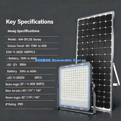 Luz Solar Externa para Pátio com Controle Remoto, Iluminação LED à Prova d'Água IP65 para Jardim e Entrada