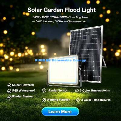 6500K Luz solar de corredor IP65 Sensor automático à prova d'água