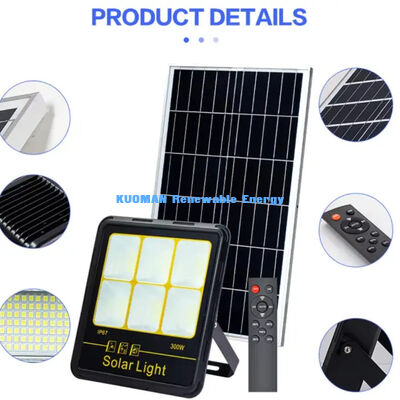 Lâmpada de segurança solar monocristalina para pátio LED à prova de água