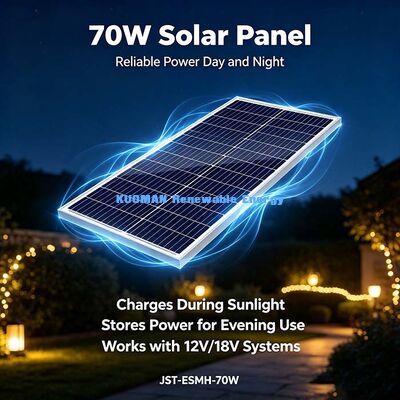 70 Watt 30 Célula 182 mm Painel Solar Monocristalino, Tolerância de Potência Positiva Casa Balcão Carregador PV