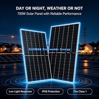 IP68 Junction‐Box 700W Painel Solar Monocristalino, Painel fotovoltaico exterior com conector MC4