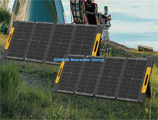 Painel Solar Dobrável Impermeável Compacto de 100W, Carregador Solar Off-Grid para Pesca, Caminhadas e Atividades ao Ar Livre