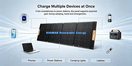 Painel Solar Dobrável 300W-400W Carregador Solar Portátil para Estação de Energia de Acampamento RV Fora da Rede