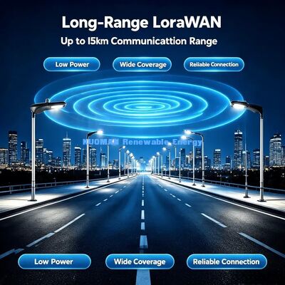 Sistema profissional de iluminação de rua inteligente, LoRaWAN Terminal-Gateway-Cloud Full Solution Provider