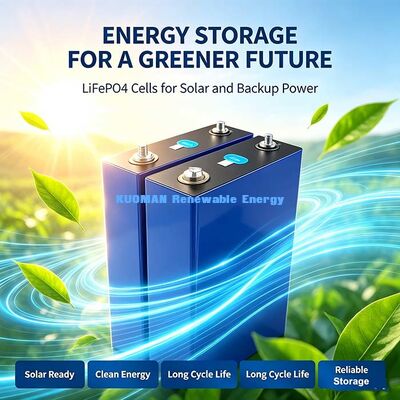 Célula Prismática de Fosfato de Ferro e Lítio de 3.2V 100Ah, Bateria de Descarga a Baixa Temperatura de ‑30℃ para Projetos Solares em Áreas Frias