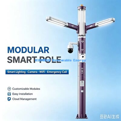 Poste de Iluminação Pública Inteligente Integrado para Projetos Urbanos e de Áreas Públicas
